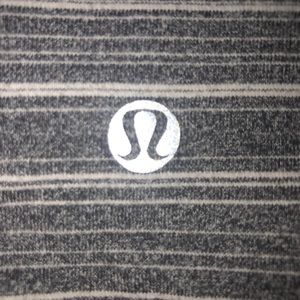 Lululemon grey & white striped yoga pants